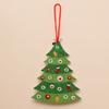 Decoração de Natal Pontual Papai Noel Rena Pó Dourado Espuma Colorida Placa Kt Árvore de Natal Pendente de Teto