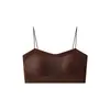 Sutiã Sem Costura com Alça Fina e Decote Baixo para Mulheres, Estilo Fino de Primavera e Verão, Push-Up para Seios Pequenos, Design Integrado de Costas Bonitas, Sutiã Líquido Tipo Base