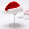 RM321-3 chapéu de Natal de pelúcia para adultos e crianças, camada única espessa, decoração de chapéu de Natal de pelúcia, presente