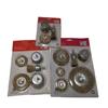Conjunto de roda de arame de aço especial transfronteiriço para remoção de ferrugem e remoção de tinta, haste plana, escova de arame de aço tigela com cabo, escova de lixa