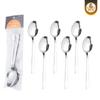 Conjunto de Seis Peças de Talheres Quadrados de Aço Inoxidável (Faca, Garfo e Colher), Utensílios Domésticos Estilo Nórdico Europeu, Faca, Garfo e Colher Estilo Ocidental para Uso em Hotel