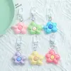Novo chaveiro de flor colorida, acessório dopamina, pingente fofo para bolsa estilo ins, presente para melhores amigas, corrente para celular DIY