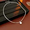 Collar Coreano Super Brillante de Circonita Perla Plata Rota Super Hada y Hermoso Moda Cadena para Clavícula Lujo Accesible Cadena de Suéter de Alta Gama para Mujer