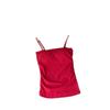 Camisola Cálida de Terciopelo Alemán Cepillado para Otoño e Invierno con Almohadilla en el Pecho Color Puro Ajustada Ropa Exterior Top Básico Interior sin Mangas para Mujer