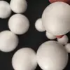 Venta al por mayor de bolas de espuma transfronterizas, bola de poliestireno sólida redonda blanca, hemisferio de espuma, preescolar, hecho a mano, DIY