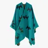 Nuevo Chal con Estampado de Cachorro Lindo Chal de Estilo Étnico Bufanda Larga Engrosada de Otoño e Invierno Calidez de Oficina de Verano