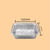 Plato de papel de aluminio rectangular, plato de papel para barbacoa, recipiente grueso, para llevar, para uso comercial, para hornear en el hogar, caja de aluminio desechable para hornear