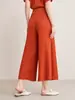 Calça Saia Plissada Estilo Japonês para Mulheres, Calça de Sarja Wide Leg de Cintura Alta, Calça Fluida, Atacado de Comércio Exterior Transfronteiriço, Tamanhos Petite