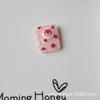 Dona de oso de fresa, joyería de bricolaje, accesorios de resina, crema, gel, accesorios para el cabello, papelería, caja de almacenamiento, taza de gárgaras, parche