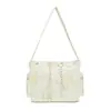 Bolsa de Pana de Gran Capacidad para Mujer, Bolso Cruzado Casual de un Solo Hombro con Estrella de Cinco Puntas, Bolsa de Tote Bonita y Versátil para Estudiantes