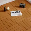Ladrilhos de Piso de Plástico, Piso de Madeira Plástica, Pátio Jardim Varanda Terraço Externo, Piso Resistente ao Desgaste Antiderrapante, Atacado do Fabricante