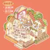 Pegatinas de Paisajes de Dibujos Animados Culturales y Creativos Pegatinas de Escenas Miniatura Estéreo 3D Pegatinas de Paisajes Educativas Hechas a Mano para Niños DIY