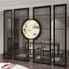 Talla de Madera Dongyang Madera Maciza Celosía de Flores Estilo Chino Nuevo Pantalla Divisoria Estilo Celosía Decoración de Pared de Fondo para Sala de Estar Puertas y Ventanas Estilo Antiguo