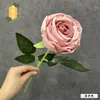 Flor artificial de rosa de concubina imperial de cabeza única flor de rosa artificial flor hecha a mano DIY europea decoración de fondo para boda hogar dormitorio