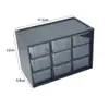 Jiugongge Storage Caixa Desktop Transparente Tipo Gaveta Split Storage Dormitório Mesa Montagem na Parede Diversos Acabamento Caixa