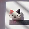 Broche de boneca de pelúcia de desenho animado, acessórios fofos de nuvem branca, gatinho, boneca Kumamoto, acessórios de decoração para bolsa