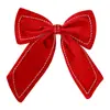 Pingente de Laço Grande de Natal Decoração de Tecido de Natal DIY Pingente de Laço para Árvore de Natal Decoração de Janela