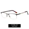 91768 Gafas Originales Nuevas Europeas y Americanas Anti-Luz Azul para Hombre, Gafas de Metal Cuadradas de Negocios Simples, Al por Mayor en Stock