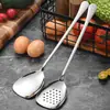 Aço Inoxidável 304 1010 Colher de Servir Estendida, Colher de Sopa, Espátula Pequena, Escumadeira, Colher para Fondue, Colher Coadeira, Concha de Sopa, Escorredor de Sopa