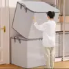 Caixa de Armazenamento Doméstica de Grande Capacidade para Colchas e Roupas Caixa Organizadora e de Armazenamento Saco de Armazenamento de Colchas para Guarda-roupa Doméstico