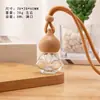 Gorra de Béisbol Puntiaguda Botella Vacía 8ml Perfume Aromaterapia Aceite Esencial Colgante para Coche Difusor Madera Botella de Aromaterapia para Interiores Madera