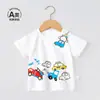 Camiseta de Manga Corta para Niños Niño Camiseta de Media Manga a Juego Ropa de Verano Niña Ropa de Verano para Bebé Top de Algodón Ropa de Media Manga con Dibujos Animados