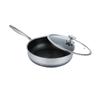 Sartén plana wok de acero inoxidable 304, venta al por mayor, sartén de inducción multifunción para el hogar
