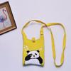 2024 Bolsa de Mão Mini de Tricô Guofeng Panda Bolsa de Celular Fashion Guofeng Bolsa de Ombro Bolsa Casual Versátil