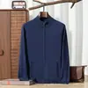 Estilo Old Money Cardigan de Cachemir Grueso para Hombre de Punto Fino de 18 Agujas con Cuello Alto y Cremallera, Suéter Versátil de Manga Larga de Cachemir de Color Sólido
