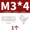 Tornillos Super para Máquina Dorados, Tornillos Plásticos Sin Cabeza, Tornillos de Fijación de Cabeza Plana, Tornillos de Fijación de Nylon, Tuercas, Arandelas M3M4