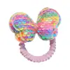 Goma para el Cabello de Mariposa con Lentejuelas para Niños Goma para el Cabello Tipo Intestino Pequeño Goma para el Cabello para Coleta Accesorios para el Cabello Goma Elástica para Niñas Accesorios para el Cabello