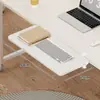 Tablero de Extensión para Escritorio Oficina Escritorio Perforación-Gratis Ampliación Extensión Artefacto Escritorio de Computadora Plegable Bandeja para Teclado