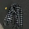 25 Novos Cachecóis de Faux Cashmere para Outono e Inverno com Padrão de Pássaro Azul, Xales para Escritório, Cachecóis Versáteis Estilo Coreano para Atacado