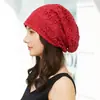 Sombrero de felpa transpirable calado para mujer sombrero de punta cerrada sombrero de punto fino para mujer encaje blanco cubierta para el cabello Sombrero Gorra para la cabeza pañuelo para la cabeza sombrero