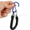 Chaveiro Anti-Perda para Montanhismo ao Ar Livre, Camping, Pesca, Cordão de Mão Anti-Perda, Linha Telefônica de Mola Telescópica, Fivela de Montanhismo
