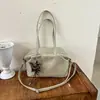 2026 Nueva Tendencia de Moda Otoño Invierno Bolso de Mano de un Hombro para Mujer Gran Capacidad Bolso Bowling de Moda Versátil Estilo para Viajar