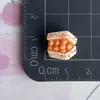 Mini Oso Lindo Juguete de Comida Pan Papas Fritas Garra de Oso Puff Accesorios de Resina DIY Accesorios Decorativos para Tocados Zapatos