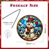 TYU549-568 Colgante Navidad Yeti Acrílico Cadena de Hierro Colgante Vacaciones Ventana Porche Adorno Decorativo