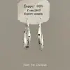 Sueños Antiguos a la Luz de la Luna ~ Pendientes de Aro de Plata Estilo Coreano con Puntos Pendientes Elegantes Sencillos de Gama Alta Venta al por Mayor
