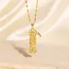 Explosiones transfronterizas de Amazon colgante de retrato europeo y americano cobre chapado en oro de 18K incrustado con circonio diseño retro joyería DIY al por mayor mujer