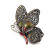 Broche de Mariposa Simulada Europea y Americana Aleación Tridimensional Incrustado de Diamantes Pin de Alta Gama Textura Retro de Alta Gama Accesorios de Ropa Venta al por Mayor