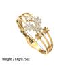 Pulsera de Acero de Titanio con Diamantes Microincrustados de Trébol de Cuatro Hojas 2025 para Mujer, Lujo Ligero, No se Desvanece, Acero Inoxidable de Moda, Exclusivamente para Ventas Transfronterizas
