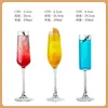 Conjunto de taças de champanhe, um par de taças com haste, taças criativas de cristal para espumante, taças pequenas personalizadas para bar, estilo europeu.