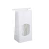 Saco de papel kraft autovedante, saco autoportante, saco de chá com abertura de janela, saco de embalagem de alimentos com frutas secas, ferro de passar, personalização de saco de papel kraft