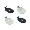 Gancho de panel perforado metálico 6mm agujero redondo panel gancho metálico negro ovalado mate accesorio de panel perforado gancho