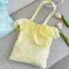 6591 Bolso Tote Fruncido Floral con Textura Suave, Estilo Femenino Estilo Coreano, Bolso de Hombro de Gran Capacidad para Viajar al Trabajo y la Clase