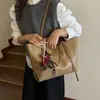Bolsa Grande de Luxo para Mulheres 2026 Nova Moda Bolsa Tote para o Dia a Dia Bolsa de Ombro Simples de Grande Capacidade Bolsa Versátil para Mulheres