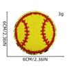 Toalla Bordada de Tela Chenille Transfronteriza Baloncesto Béisbol Joyería de Descuento Accesorios Bordado por Computadora Zhang Zai Planchado