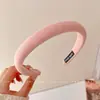 2025 Nueva Diadema de Esponja Estilo Coreano Presionador de Cabello Diadema Super Hada con Temperamento Flor en el Cabello Presionador de Cabello Clip para el Cabello de Cuadros Dulces Literarios