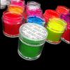 Polvo fluorescente transfronterizo de 12 colores, 10 ml, para sombra de ojos, uñas, purpurina, lentejuelas, material epoxi de cristal.